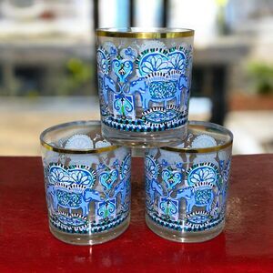 Lilly Pulitzer Tumbler Set Of 3 Blue Grotto Fan Favorite Acrylic Bar Ware